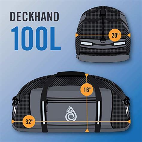 Aquaquest Deckhand Wet Dry Dual Compartment Duffel 100 Waterproof Hidden Dry Bag Heavy