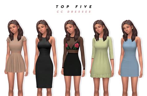 Sims 4 Maxis Match Dresses