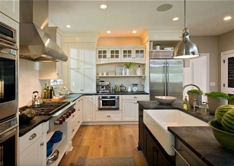 Peppercorn by sherwin williams on the kitchen island and alabaster by sherwin williams on the cabinets from the beckham project. Small Family Home with Inspiring Interiors | Antique white ...