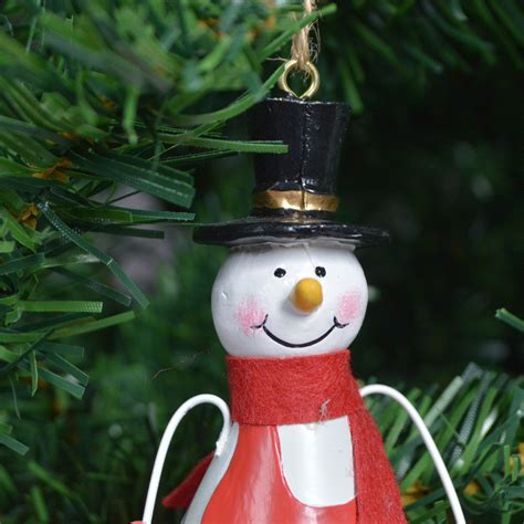 Metal Snowman Hanging Santa Clause Christmas Pendant Tangchen