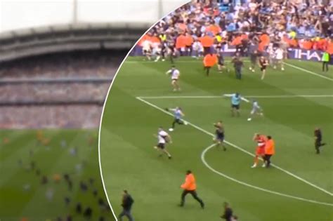 The Moment Aston Villa Goalkeeper Robin Olsen Was Assaulted During Man
