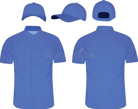 Black Baseball Cap Front Back And Side View Stock Vector