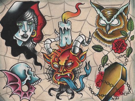 Jaimieas You Wish Filer Art Of Doom Traditional Tattoo Flash
