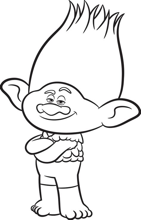 Coloring Pages Trolls Printable Free Kids Coloring Pages