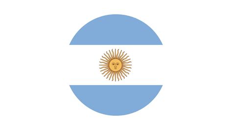 Argentina Flag Circle Vector Image And Icon 7686723 Vector Art At