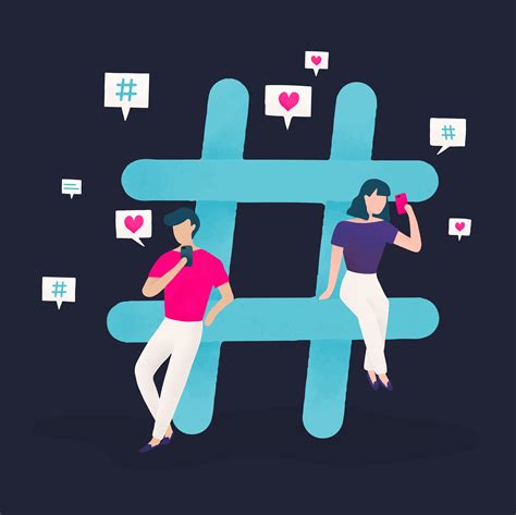 Users with a hashtag vector - Download Free Vectors, Clipart Graphics ...