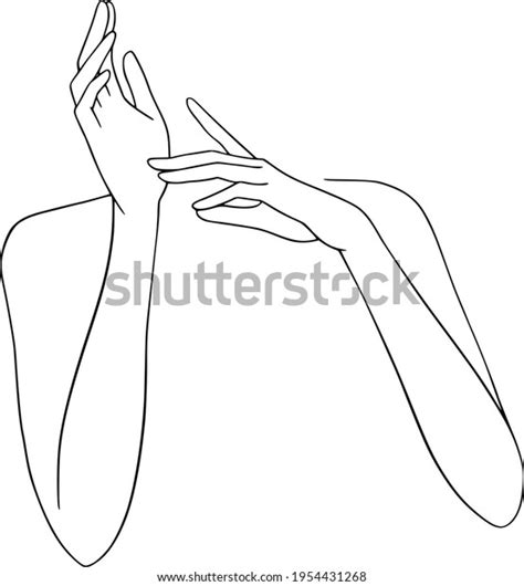 Naked Women Line Art Clipart Nude Stock Vector Royalty Free Shutterstock
