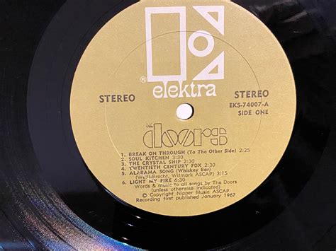 Popsike Com The Doors Self Titled Elektra Eks Stereo Nm Shrink