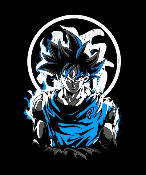 Goku Super Saiyan Logo Drawing By Dnt Prints Pixels Merch