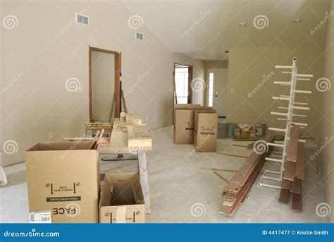 Unfinished Living Room Royalty Free Stock Photography Image 4417477