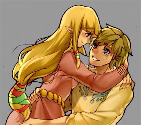 Link And Princess Zelda The Legend Of Zelda And 1 More Drawn By Neaze