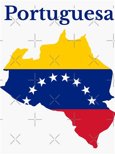 Portuguesa State Map Design Venezuela Sticker For Sale By Marosharaf