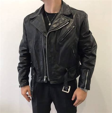 Schott Perfecto Schott Ny Biker Leather Black Jacket 46 Grailed
