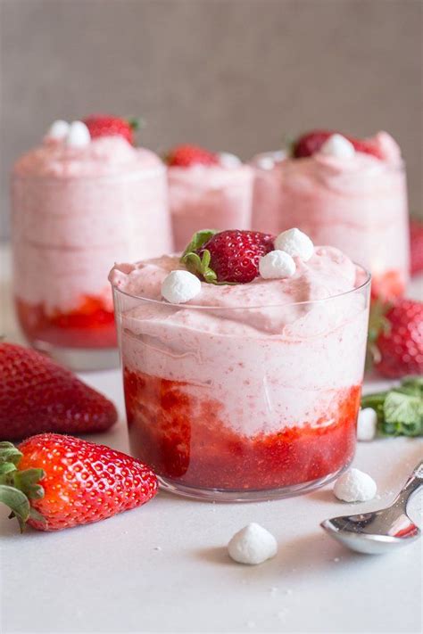 This Easy Fresh Strawberry Mousse Is Made With Only 3 Ingredients No