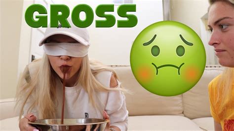 blindfold challenge gross youtube