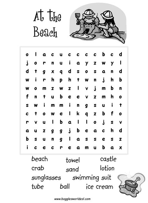13 Cool Printable Summer Word Searches