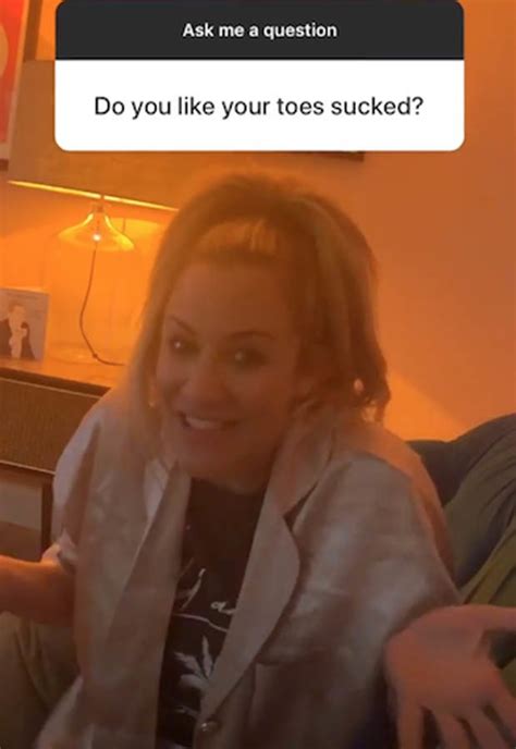 Caroline Flack Reveals She Loves Having Her Toes Sucked In Racy Instagram Video