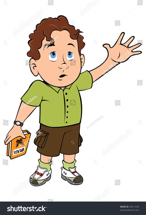 Cartoon Outline Vector Illustration Toddler Boy Stock Illustration 43411234 Shutterstock