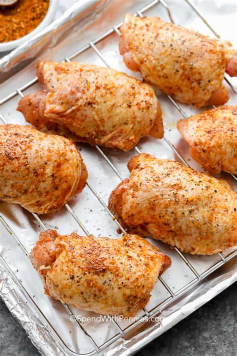One reason i love using boneless, skinless chicken thighs is that they cook so quickly in the oven. Crispy Baked Chicken Thighs {Perfect every time} - Spend ...