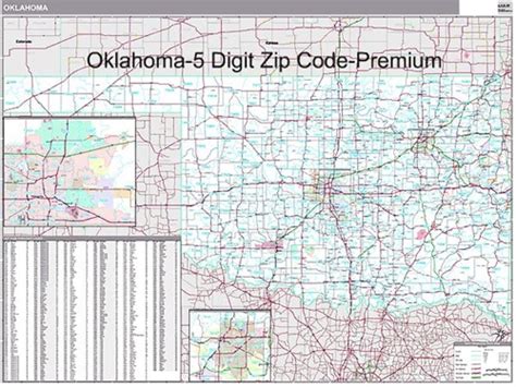 Oklahoma Zip Code Map From
