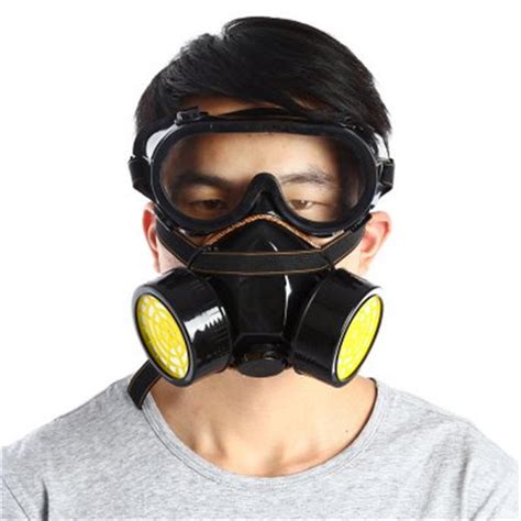 No need to register, buy now! double filter gas protection mask filter chemical ...