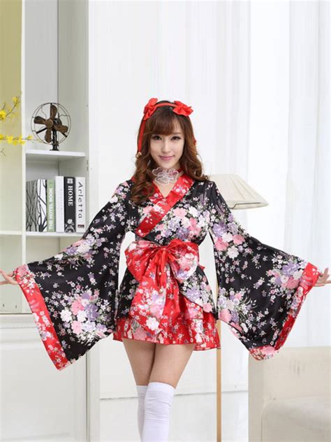 Womens Clothing Japanese Dress Kimono Yukata Haori Cosplay 2pieces Set Cosplay Dress Kawaii