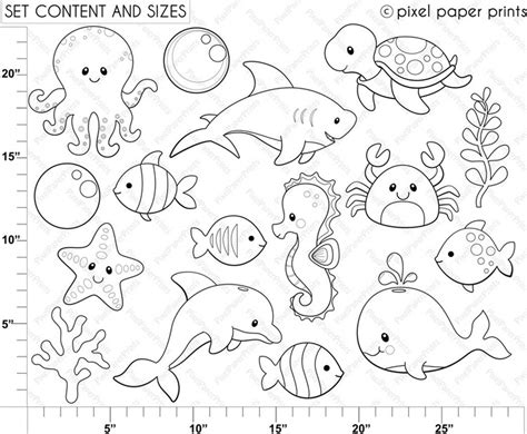 Ocean Animals Coloring Coloring Pages