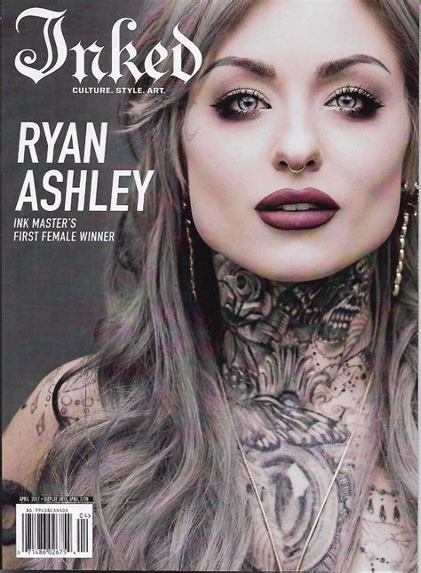 Inked Magazine April 2017 Ryan Ashley Ink Master Female Winner Riley Jensen Ryan Ashley