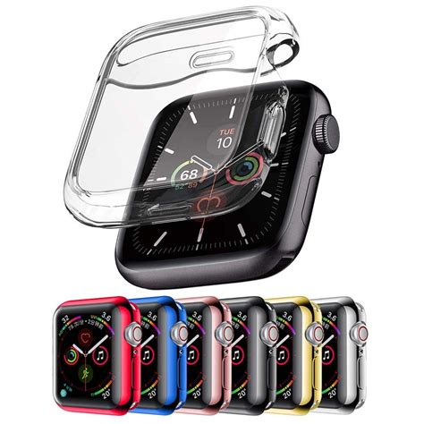 Ốp Đồng Hồ Apple Watch Bảo Vệ Màn Hình Bằng Silicon Trong Suốt 384042