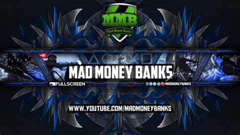 Youtube Background Banner For Madmoneybanks By Madmoneybanks On Deviantart