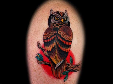 Pin By Oscar Cubas On Cover Up Traditional Owl Tattoos Owl Tattoo