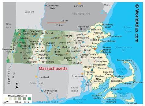 Massachusetts Maps And Facts World Atlas