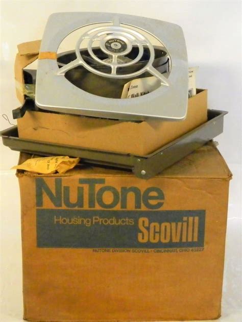 A bathroom without a ventilation fan is like a fireplace without a chimney: NOS Nutone 8010 Retro 8" Kitchen Through Wall Exhaust Fan Vtg MCM In Box Scovill | Wall exhaust ...