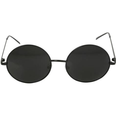 classic black round sunglasses
