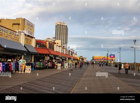 Atlantic City Boardwalk Views Stock Photo Alamy