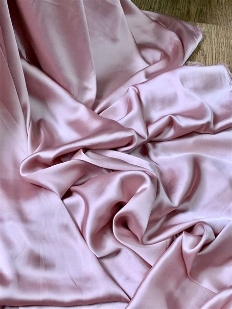 Dusty Pink Silky Smooth Charmeuse Satin Fabric 58wide Price 1 Etsy