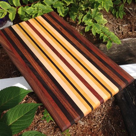 Handmade Exotic Wood Cutting Board Free Shipping