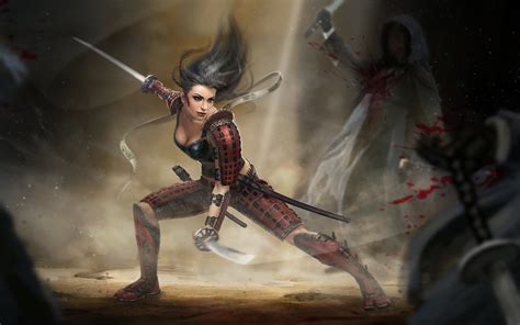 Anime Female Warrior Wallpaper Images