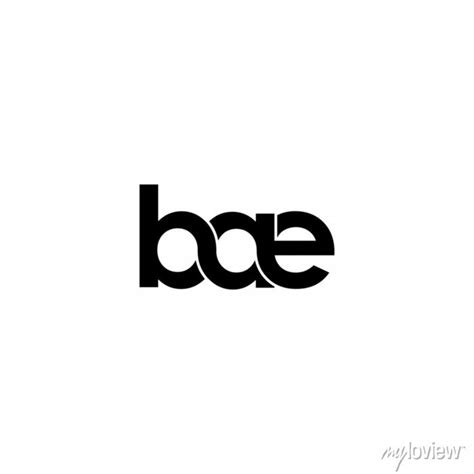 Bae Letter Original Monogram Logo Design Posters For The Wall Posters
