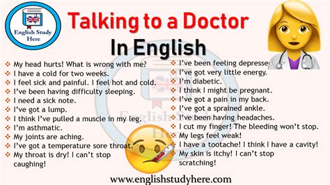 Talking To A Doctor In English How To Talk About Health Problems