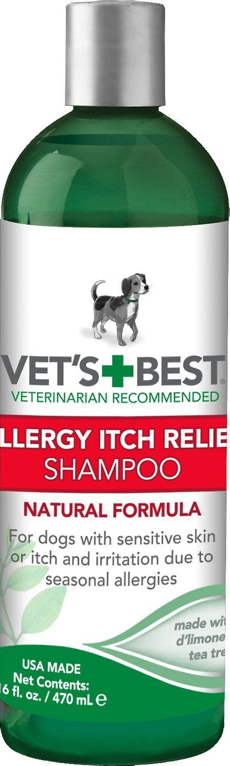 Vets Best Allergy Itch Relief Shampoo For Dogs 16 Oz Bottle Chewy