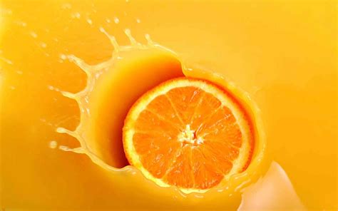 Descargar Fondos De Pantalla Naranja Gota Jugo De Naranja Fruta