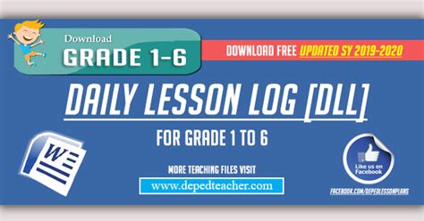 Deped Daily Lesson Log Dll Updated Sy 2019 2020 Deped Teachers Hub