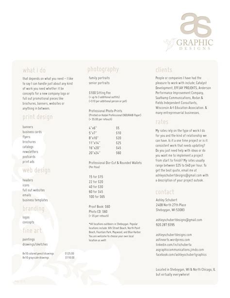 AS Graphic Designs - Freelance Design Brochure, Flyer, Rates