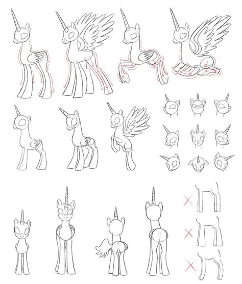 Mlp Draw Alicorn By Pennygu On Deviantart My Little Pony Drawing