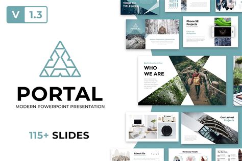 Portal Modern Powerpoint Template By Reshapely On Creativemarket