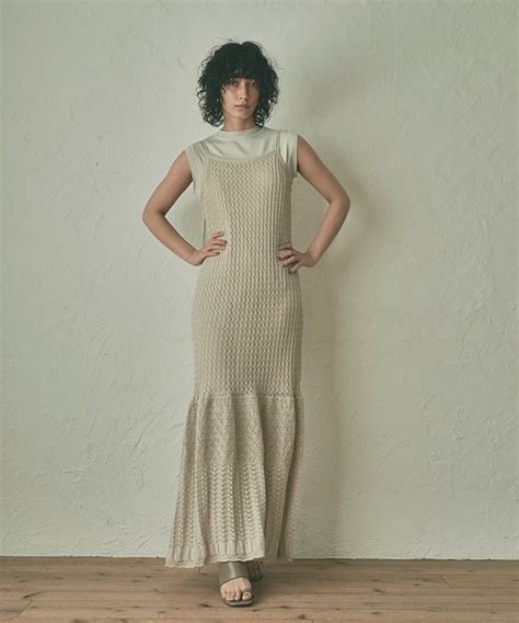 Marie Miller Lace Knit Dress マリーミラー レースニットドレス（ワンピース）｜marie Miller（マリー ミラー）のファッション通販 Zozotown