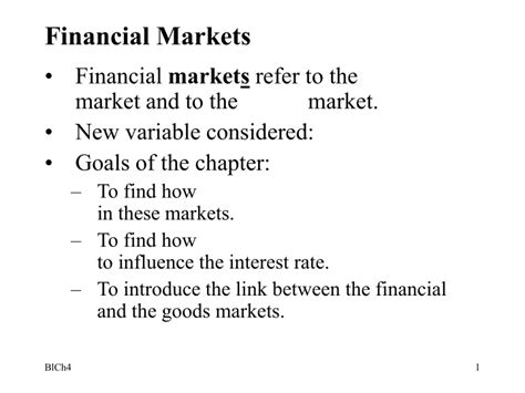 Ppt Financial Markets Powerpoint Presentation Free Download Id9550740