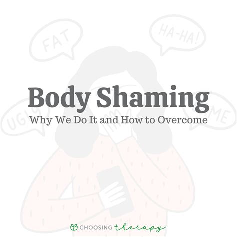 Body Shaming Impacts Why We Do It