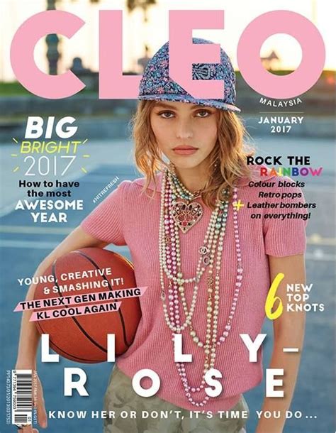 Lily Rose Depp For Cleo Malaysia January 2017 Con Imágenes Revistas